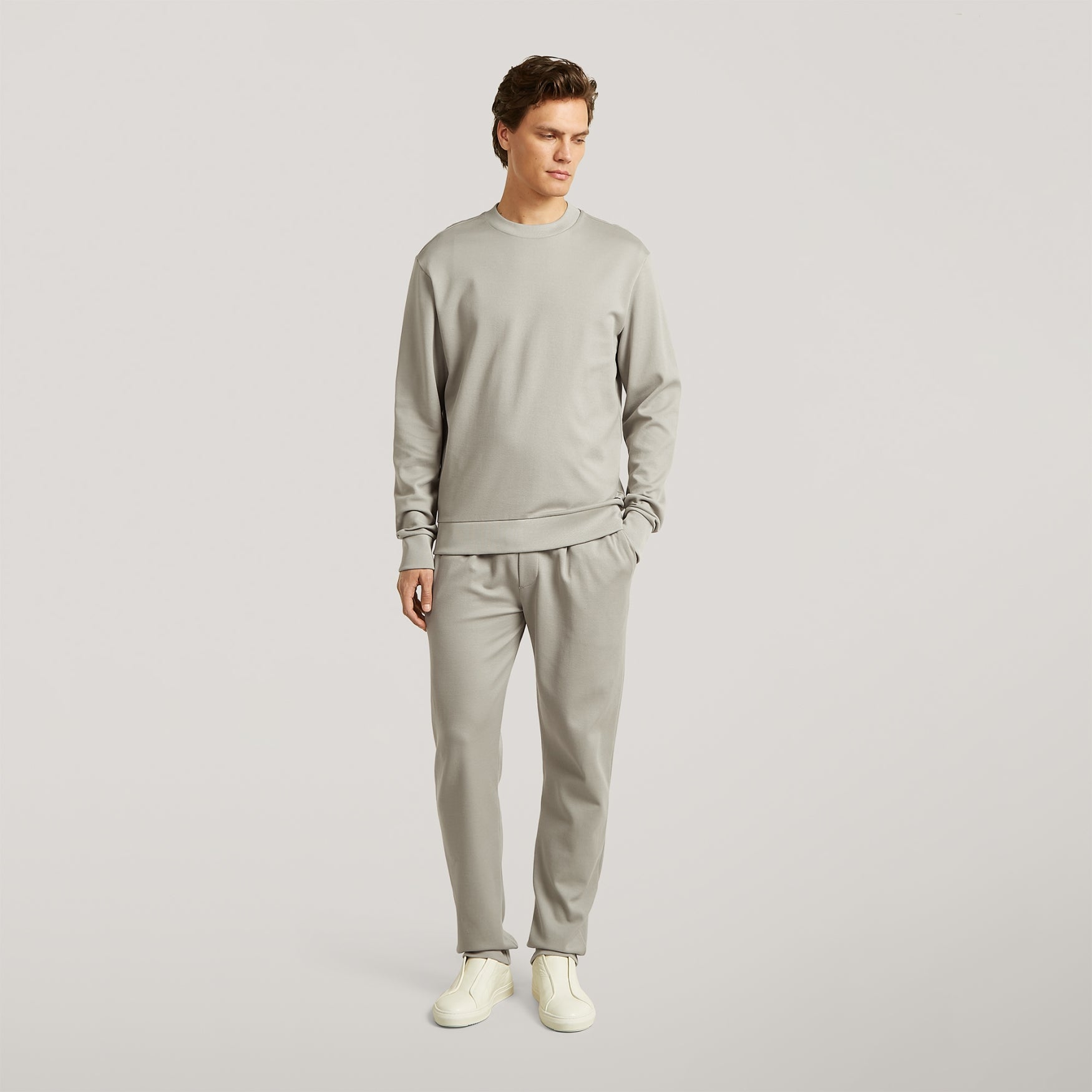 YATES Pique | Stone Grey