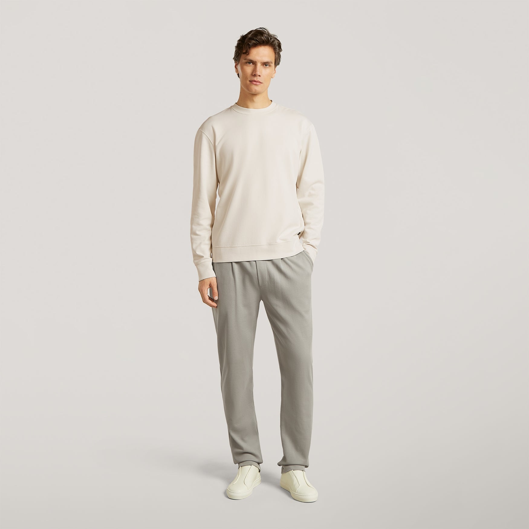 CAIDEN Pique | Stone Grey