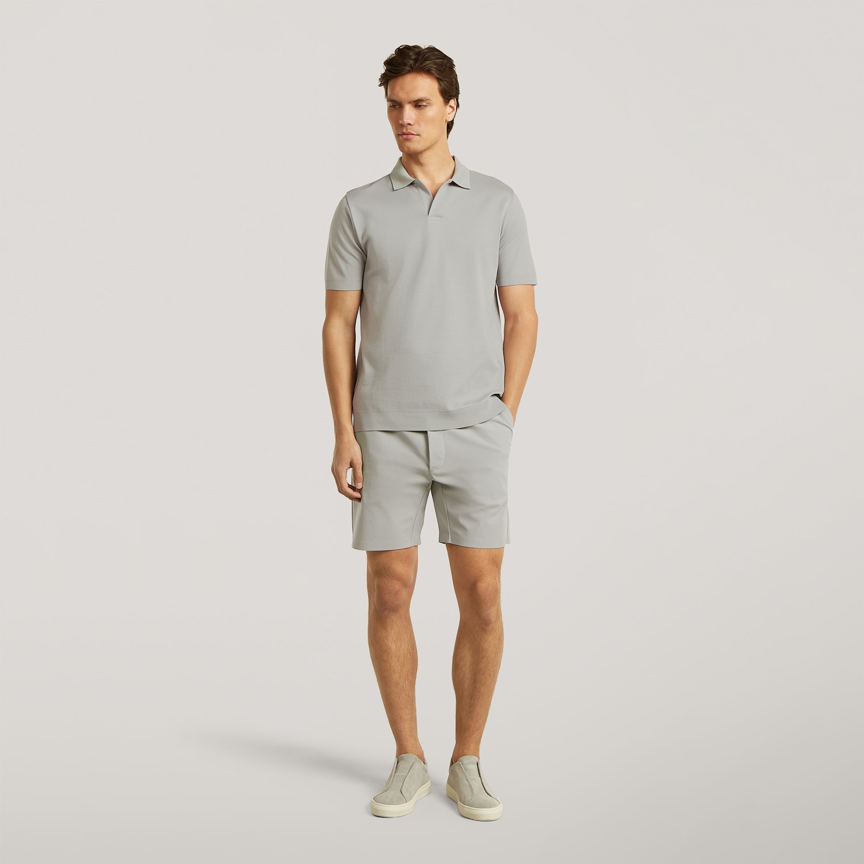 DALEY Pique | Stone Grey