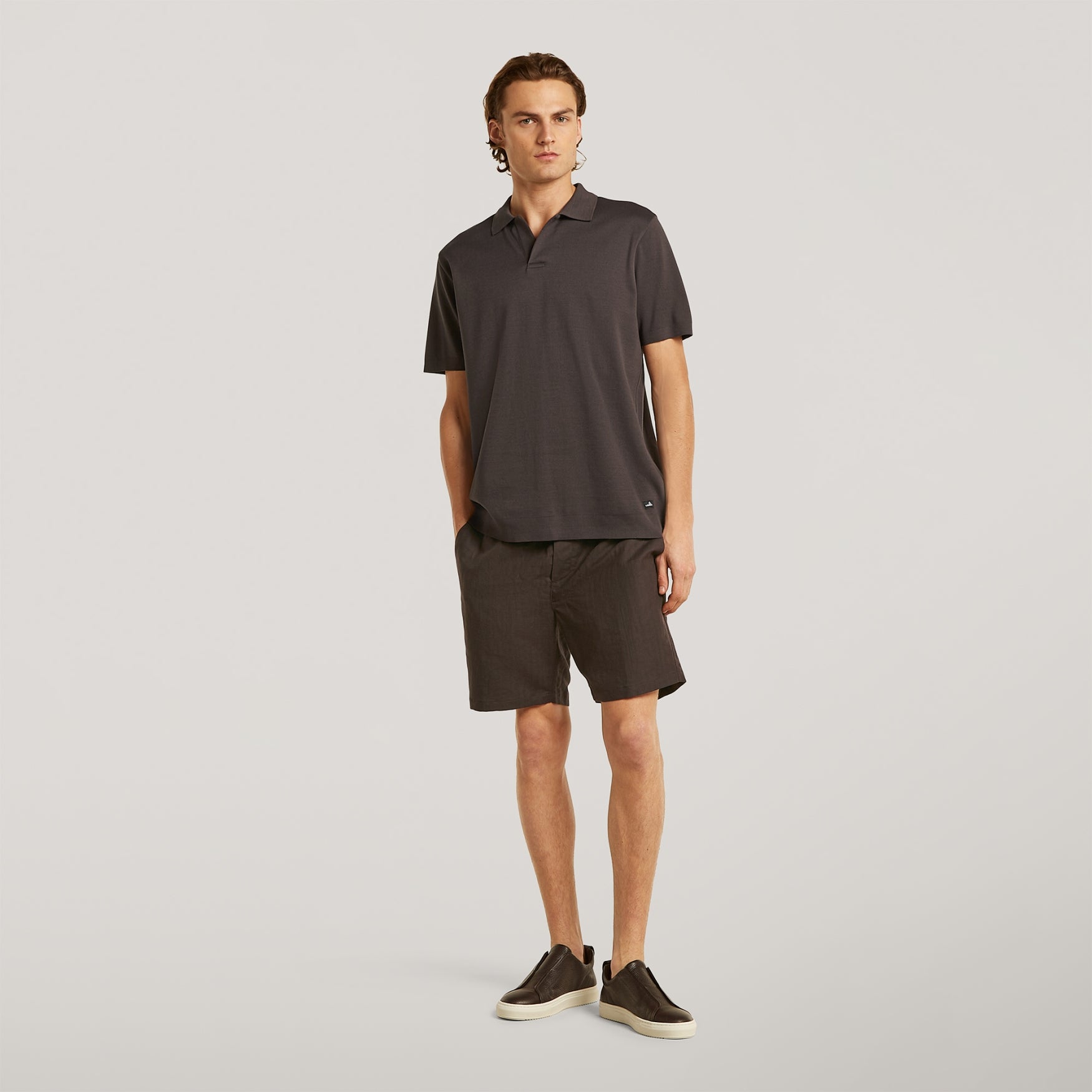 DALEY Pique | Dark Brown