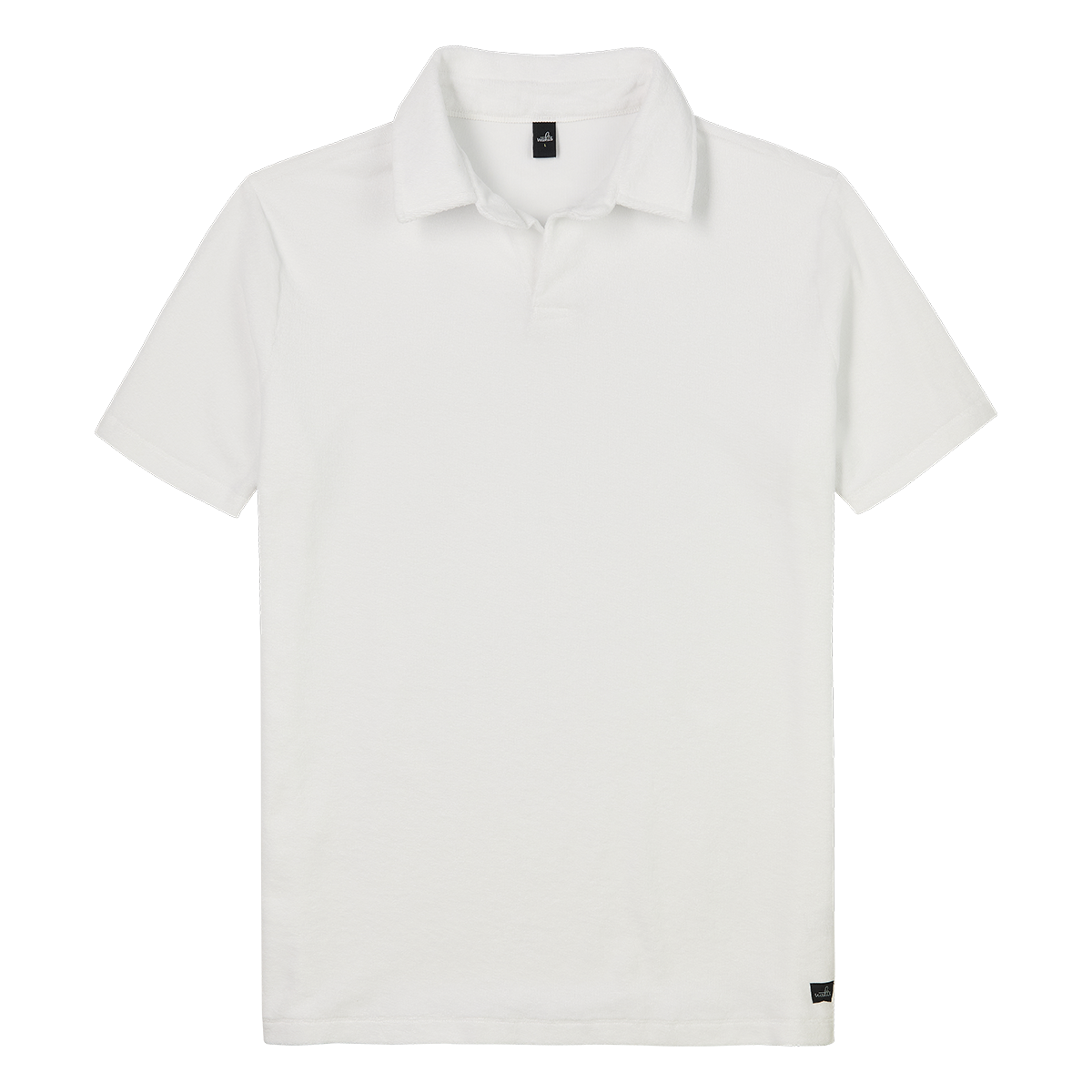WRIGHT Towelling Retro Polo Shirt
