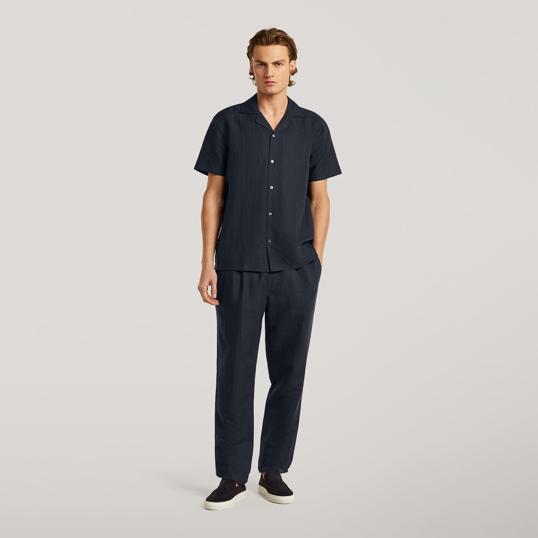 HUNTER Linen | Deep Navy