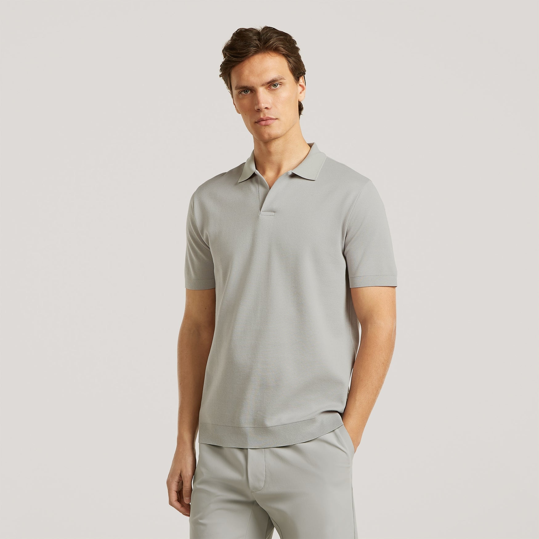DALEY Pique | Stone Grey