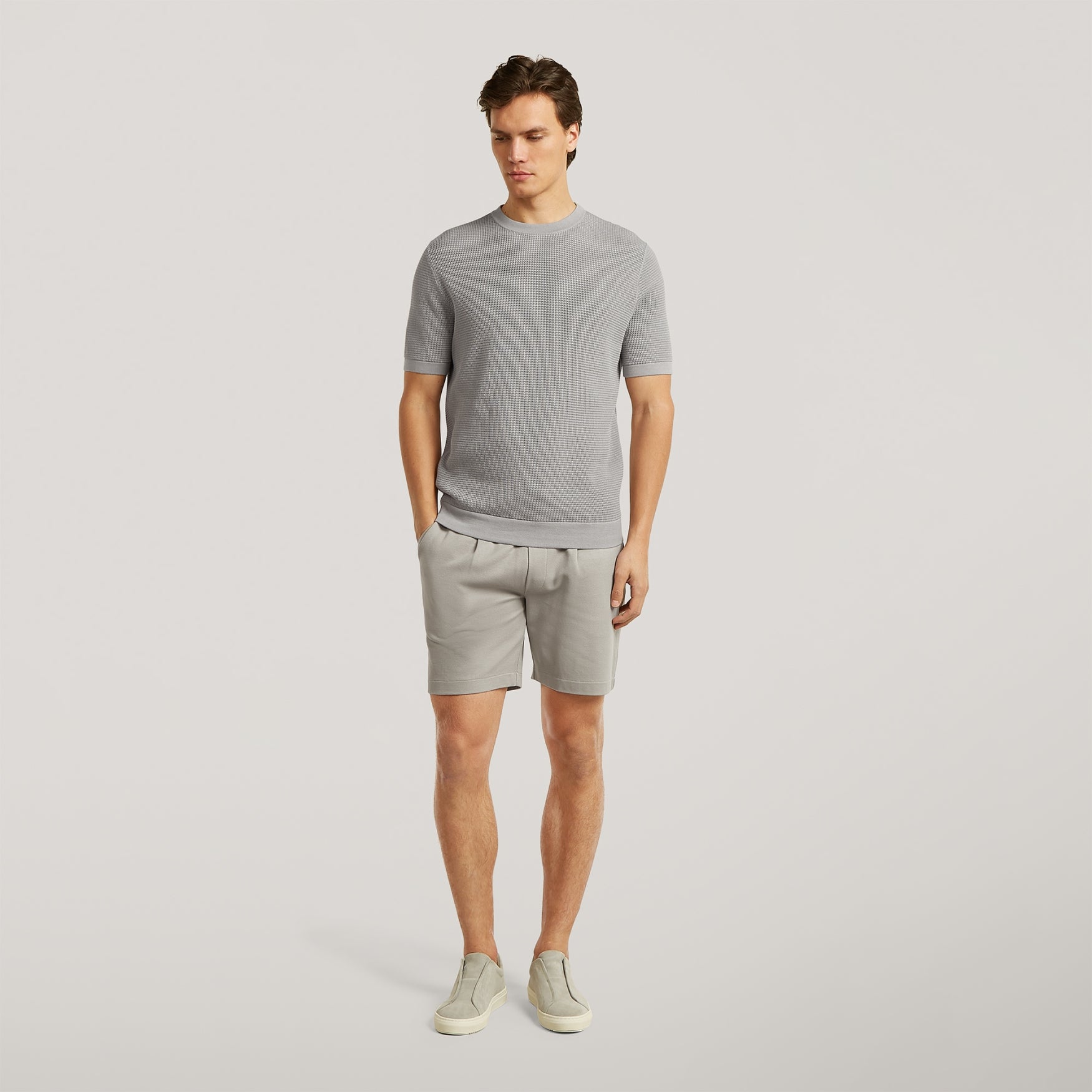 HAYDEN Pique | Stone Grey