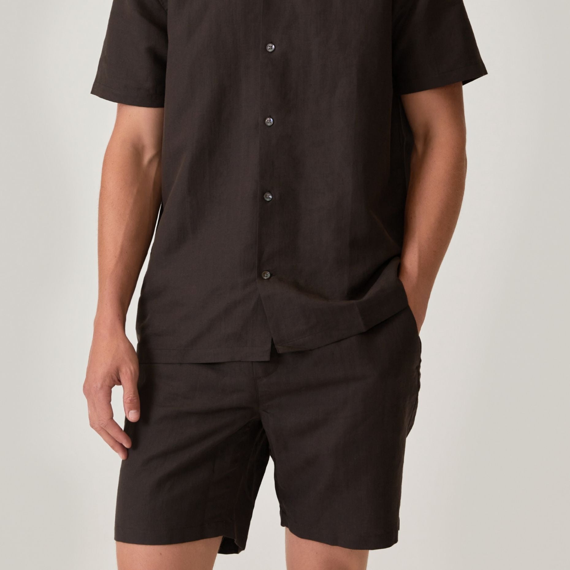 CARL Linen | Dark Brown