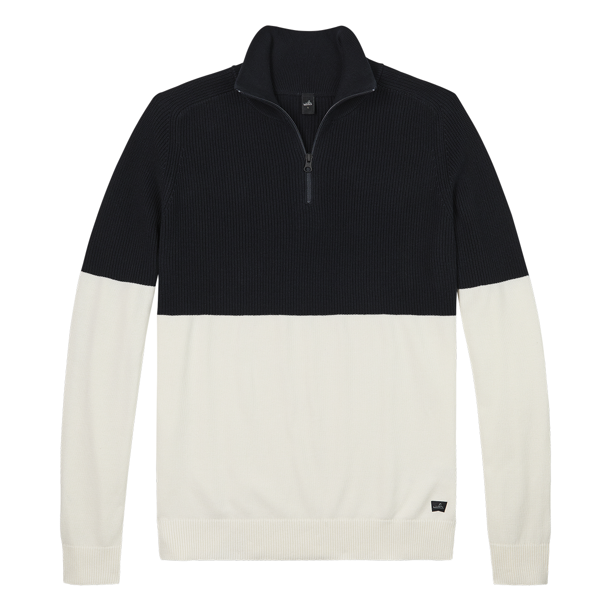 GRANT | Cotton Half Zip Pullover | Night Blue
