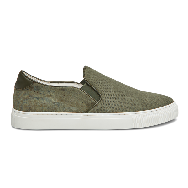 Army green slip deals on shoes